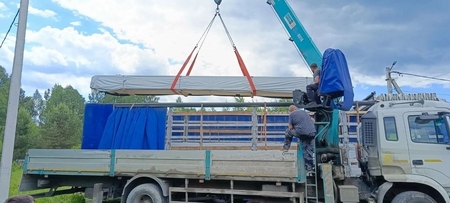 Домокомплект доставлен на объект в КП «Новое Рябцево»: строительство выходит на новый этап.