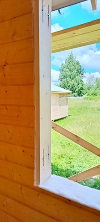 КП Новое Рябцево: продолжается монтаж кровли и начато устройство обсадных конструкций