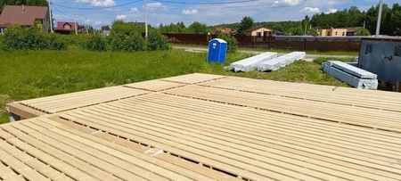 На объекте КП «Новое Рябцево» завершена подготовка основания для монтажа домокомплекта.