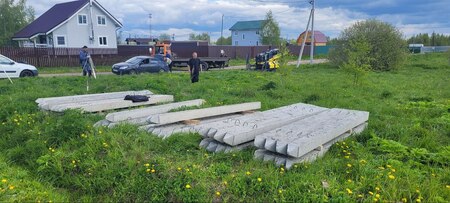 Начинаем забивку свай в КП Матвеево Клинский район.
