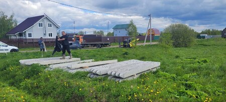 Начинаем забивку свай в КП Матвеево Клинский район.