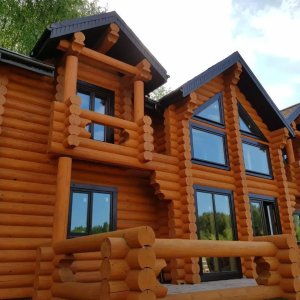 Дом из бревна Бригантина