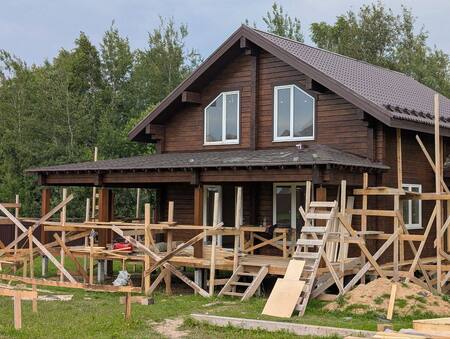 Завершение строительства дома в Кудрино